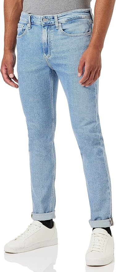 CALVIN KLEIN Men's Slim Taper Jeans, Size 29x32, Denim Light. RRP: $159. B