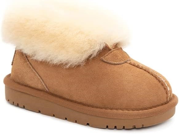 OZWEAR UGG Unisex Kids Adrian Water Resistant Ugg Boot, EU25/US5/6, Chestnu
