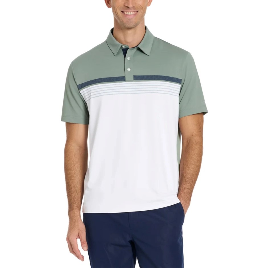 TED BAKER Men's Golf Polo, Size L, Wicking & Quick Dry, Green. Buyers Note