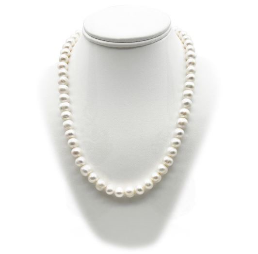 8-9mm Potato Shape Pearl Real 18k Gold Plated Jewellery Set