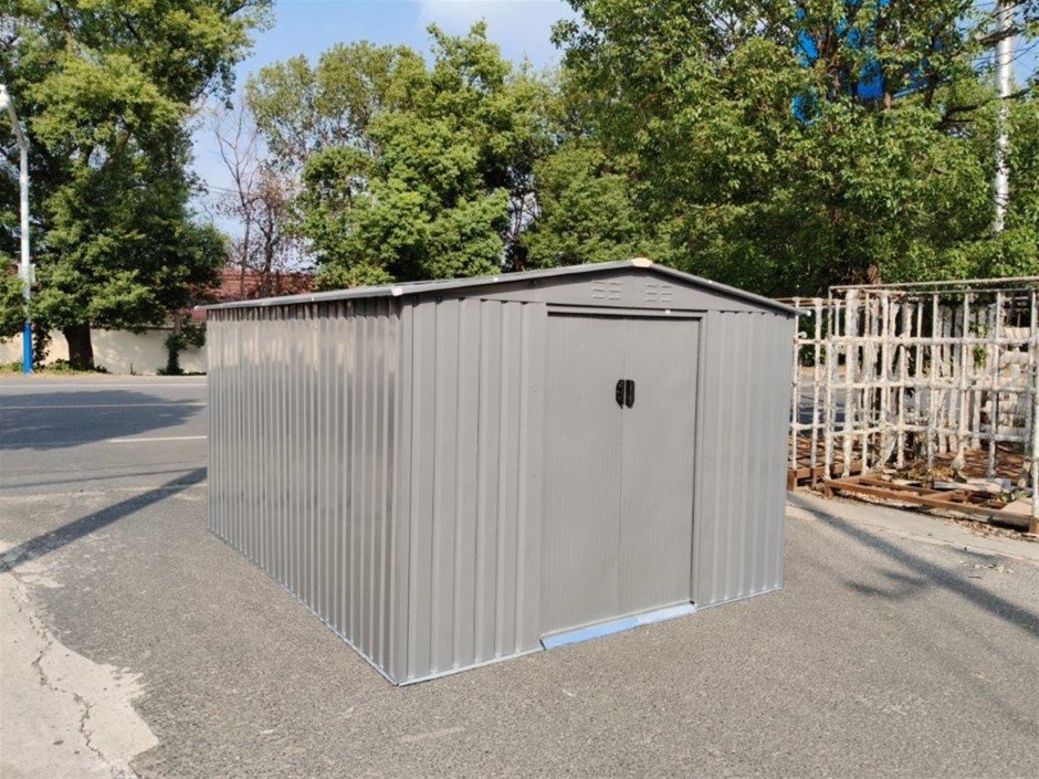 2026 Unused LandHonor 8ft x 10ft Galvanized Apex Roof Metal Shed LHR-MS0810