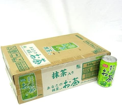 2x SANGARIA Anatano Maccha Iri Ocha 340gx24cans (Green Tea with Maccha) BBD