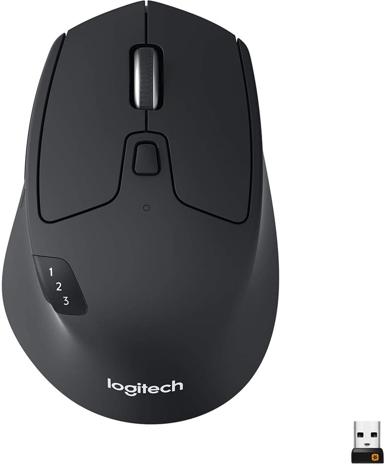 LOGITECH M720 Wireless Triathlon Mouse, 8 Buttons, Black. NB: Minor Use.