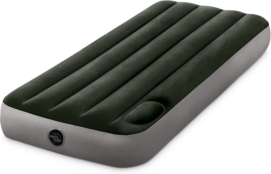 INTEX Junior Twin Dura-Beam Downy Airbed with Foot Bip.