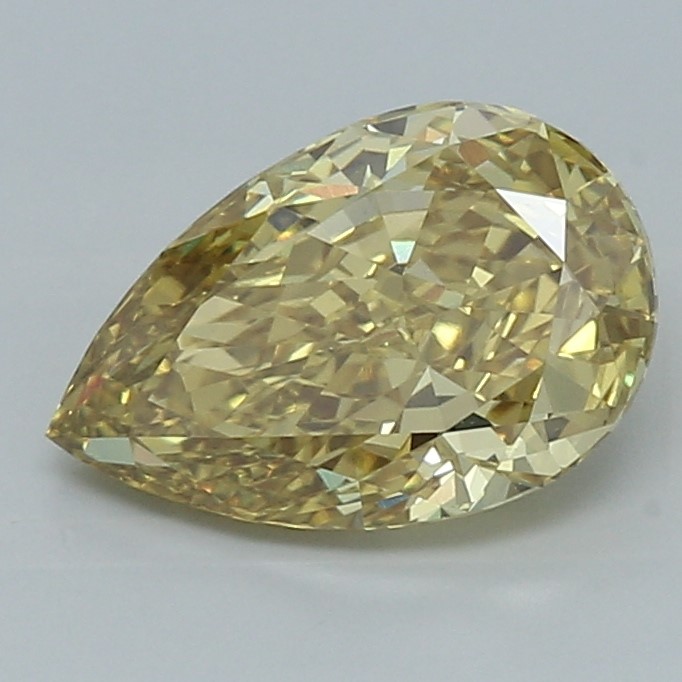 3.02 Carats Fancy Vivid Yellow/VS1 Lab Grown Diamond - IGI Certified