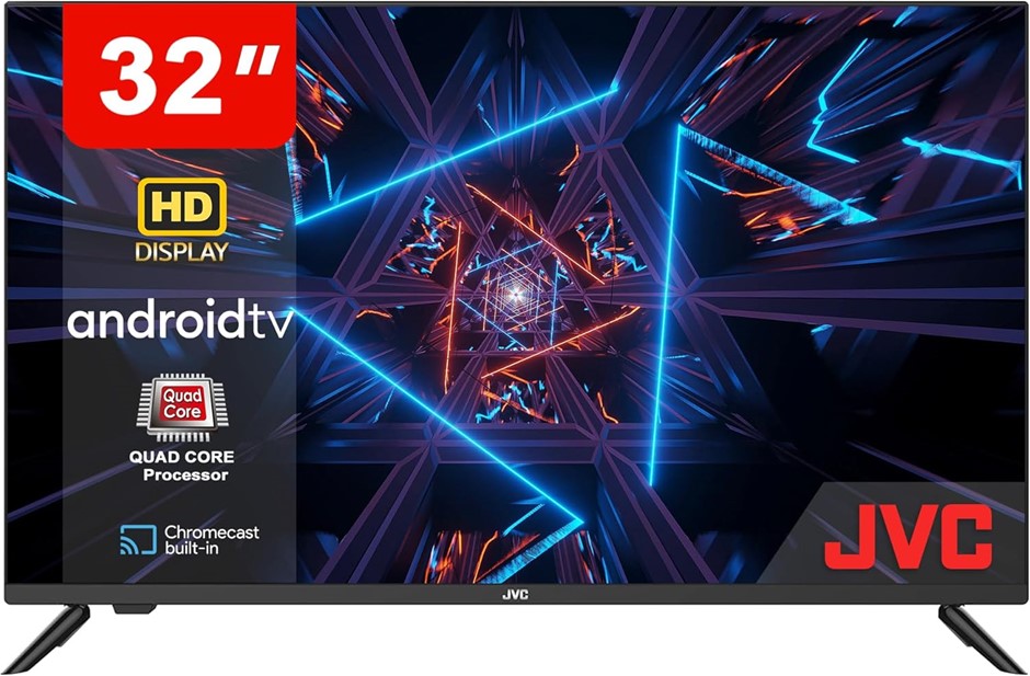 JVC 32 inch Smart TV | Full HD Edgeless Android TV | 32" Television with Bu