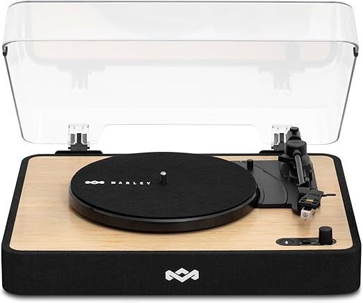 HOUSE OF MARLEY Revolution Wireless Turntable - Bluetooth Record Player, 3-