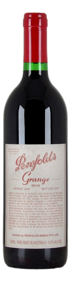 Penfolds Bin 95 Grange 1996 (1x 750mL), SA.