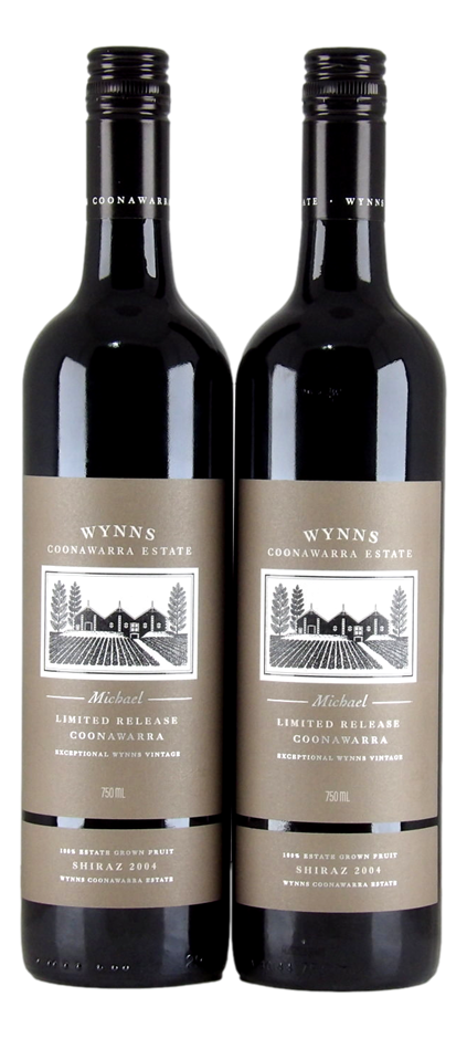 Wynns Coonawarra Estate `Michael` Shiraz 2004 (2x 750mL), SA.
