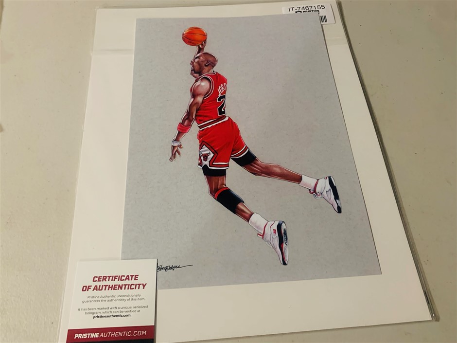 Signed Michael Jordan” Limited edition /50 art giclee