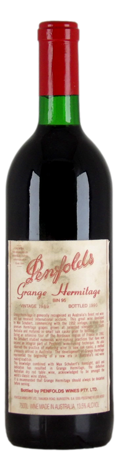 Penfolds Bin 95 Grange Hermitage 1989 (1x 750mL), SA.