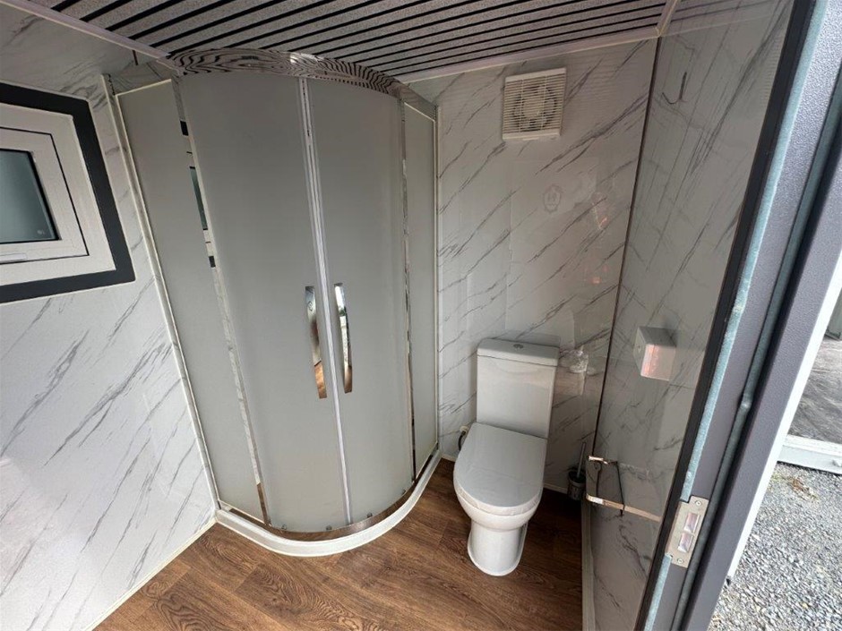 2 x Shower and Toilet Block Curved Style