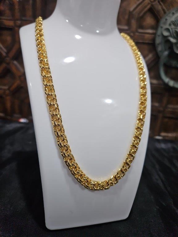 22K/Italy Gold Filled Chain(Stamped 22K/Italy)Warranty Quality-50cm-Gift
