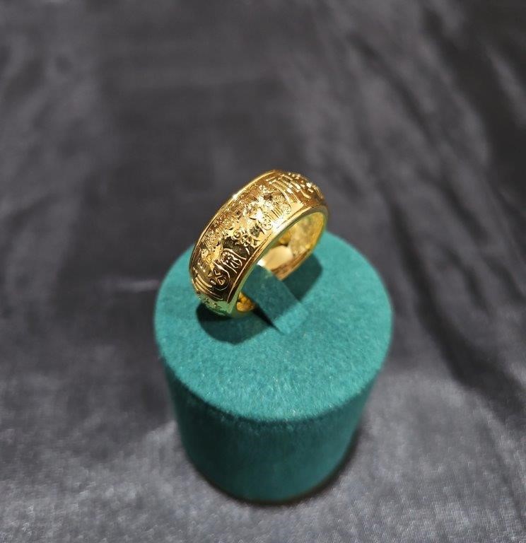 22K/Italy Yellow Gold Filled Ring(Stamped 22K/Italy)Warranty Quality-Gift