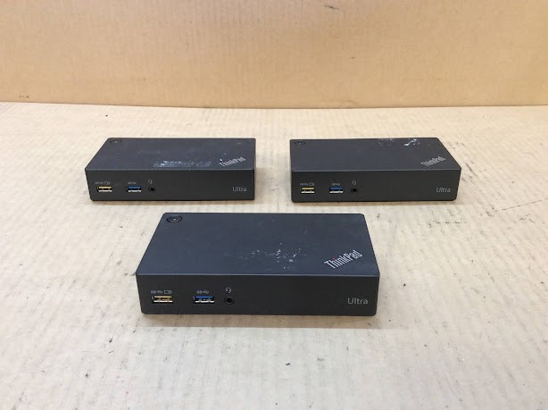 Lenovo DK1523 ThinkPad USB 3.0 Ultra Dock (Lot of 3)
