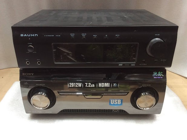 Sony STR-KM7 AV Receiver&Bauhn Home Theatre System Amplifier (Lot of 2)