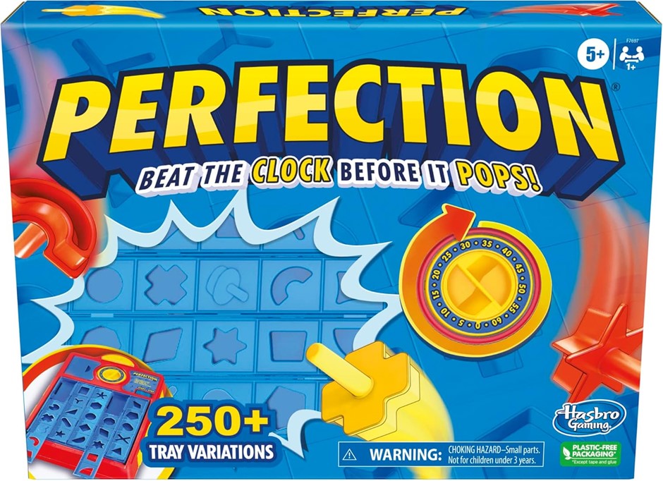 Perfection Game for Kids Ages 5 and Up, Pop Up Game, Customize The Tray for
