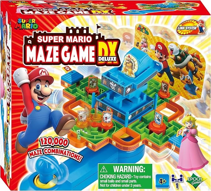 Super Mario Games – Maze Game Deluxe Board Game, Puzzle & Strategy Adventur