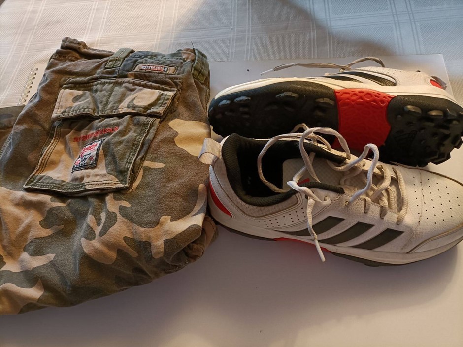 Super Dry Tokyo 3/4, L and Adidas US 7.5 both Minor use. Others