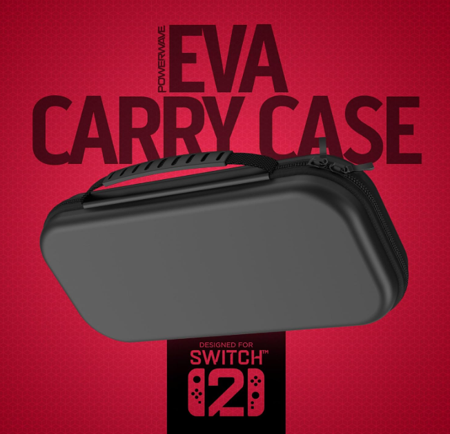 Powerwave EVA Carry Case for Nintendo Switch 2, Durable EVA Material, 10 Ga