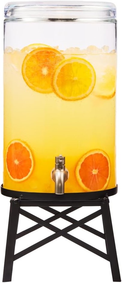 MAXWELL & WILLIAMS Refresh Glass Beverage Dispenser with Stand 8L Gift Boxe