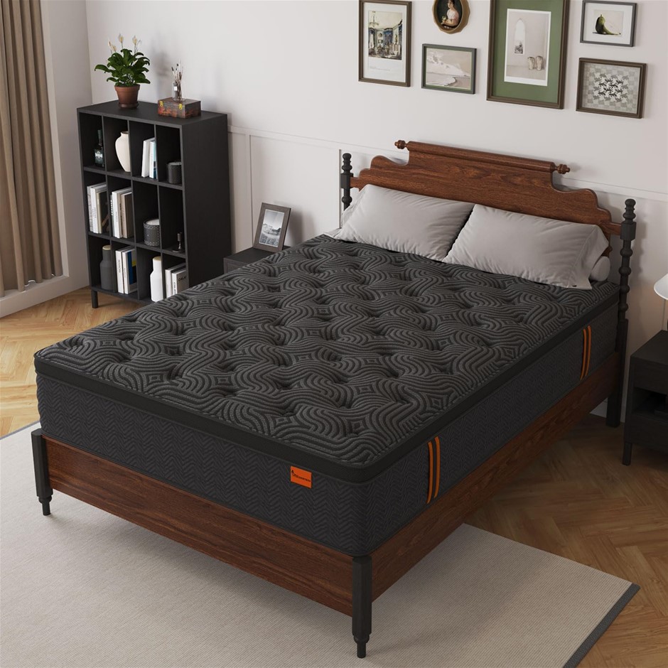 VISCOUNTESS King Mattress, 34cm Medium Mattresses Euro Top for Back & Lumba