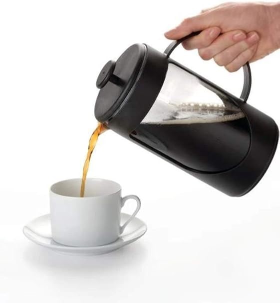 BONJOUR Coffee Unbreakable Plastic French Press, 33.8-Ounce, Black.