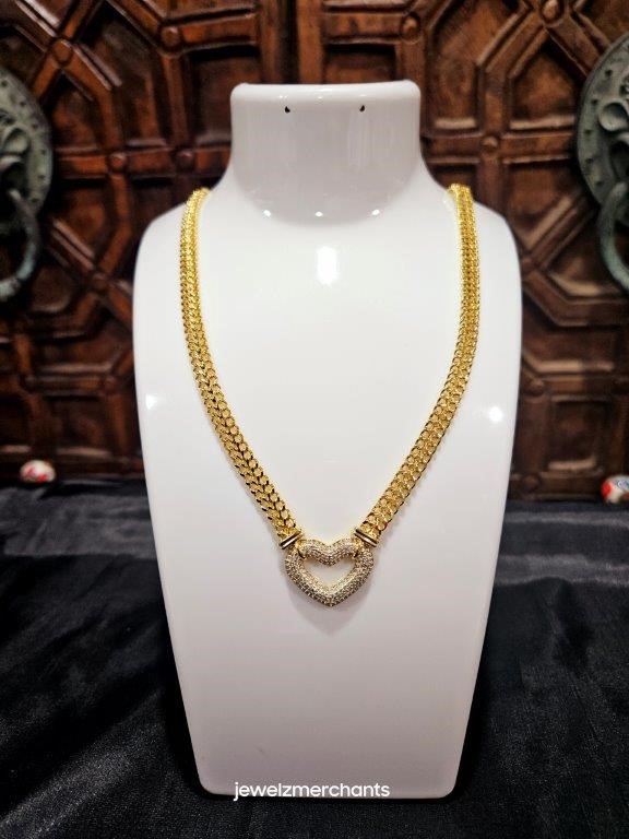 18KGold Filled /Italy Stamped  Yellow  Chain -48cm-Bonus Gift