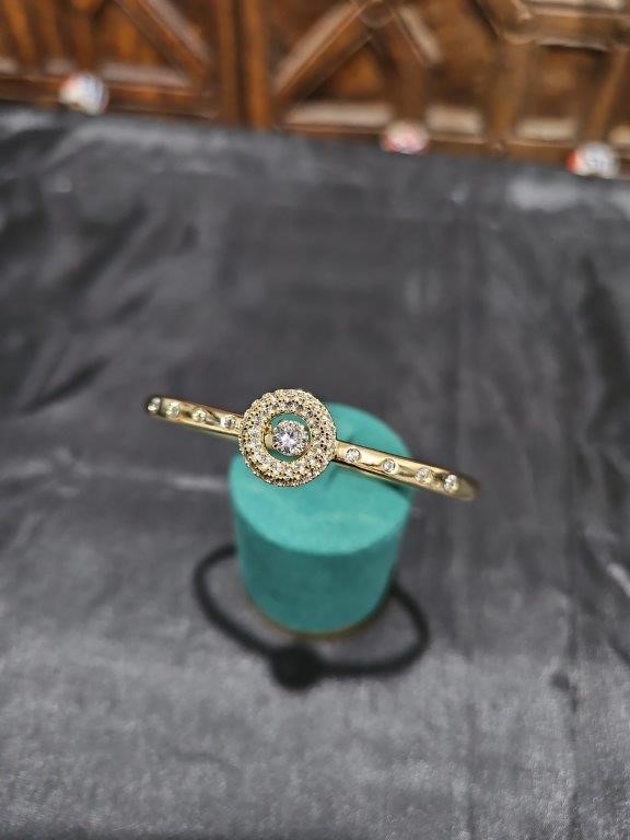 18K/Italy Gold Filled Bangle -(Stamped 18K/Italy)-Warranty Quality-Gift