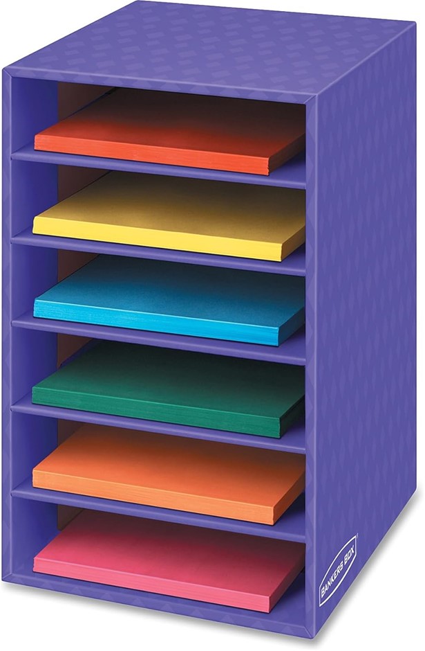 2 x BANKERS BOX Classroom 6 Shelf Organizer 18" H x 12" W x 13 1/4" D (3381