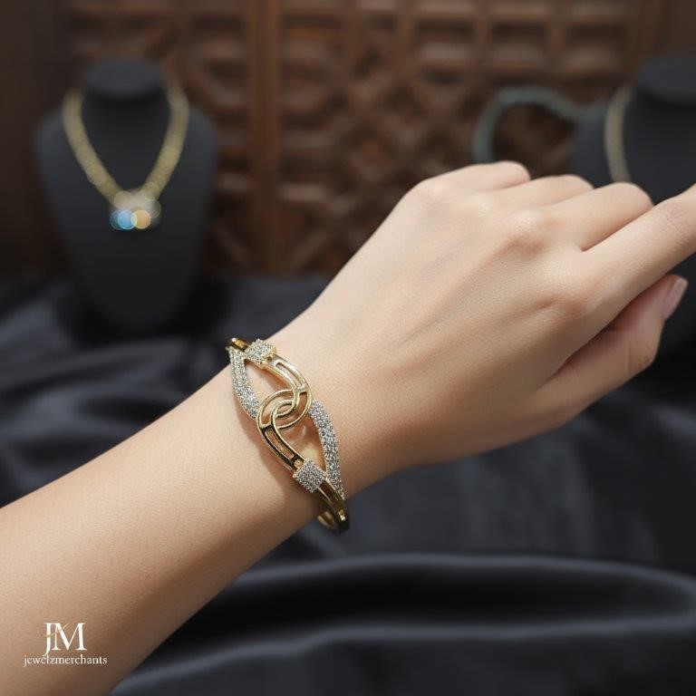 18K/Italy Gold Filled Bangle -(Stamped 18K/Italy)-Warranty Quality-Gift