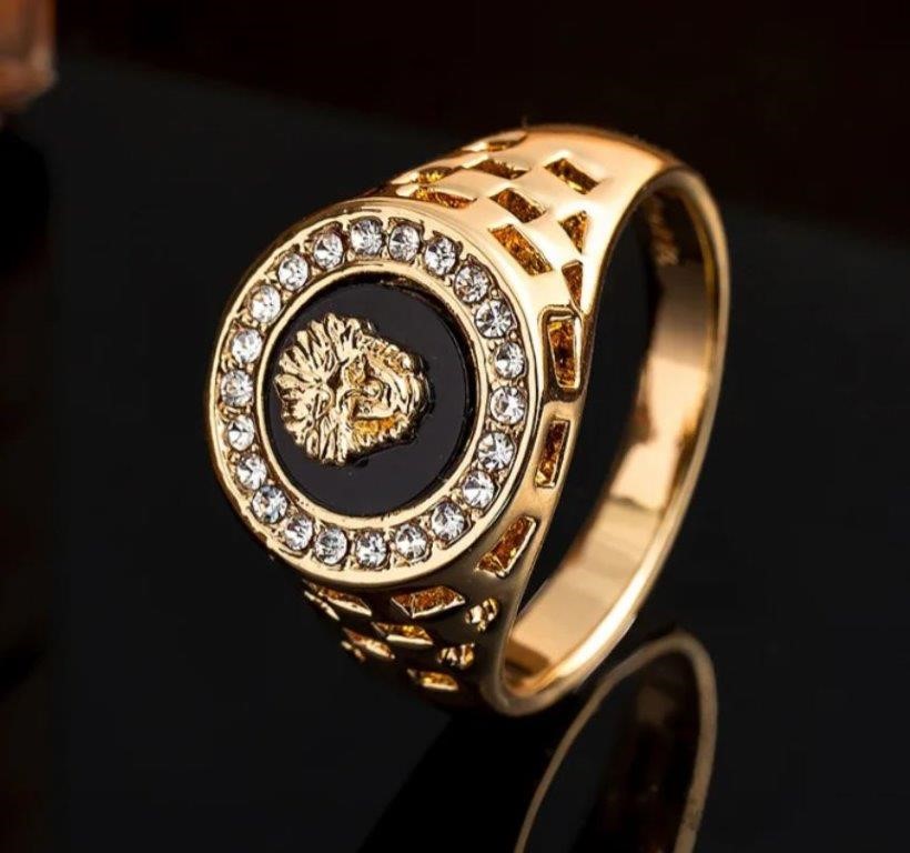 Italy 925 Silver  Hip Hop Men's Ring (Stamps)-9US
