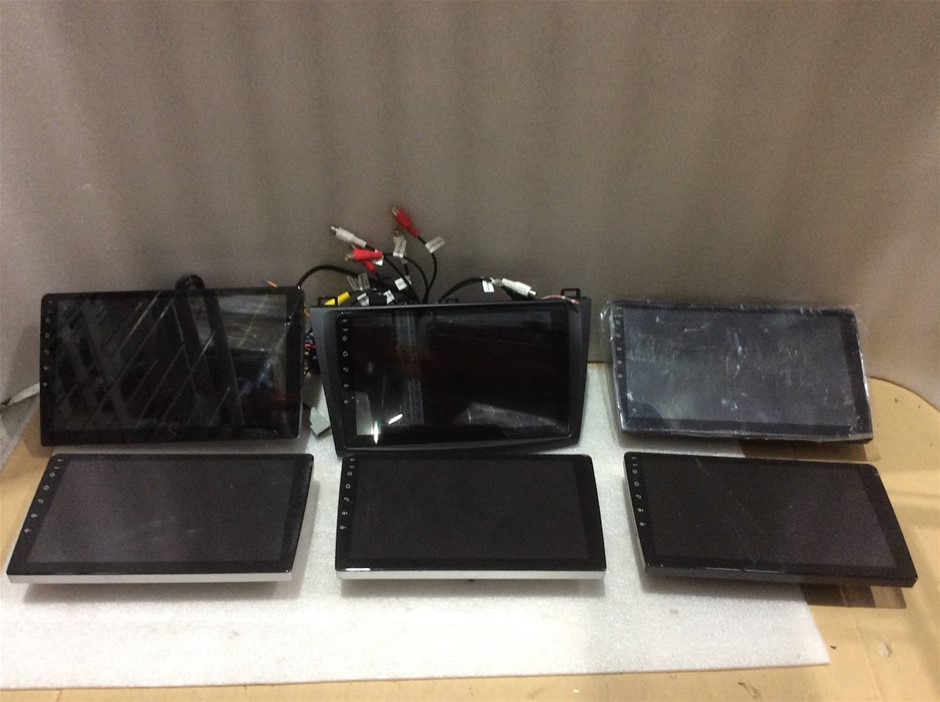 Mixed Brand Car Stereo Head Units & Touchscreen Displays (Lot of 6)