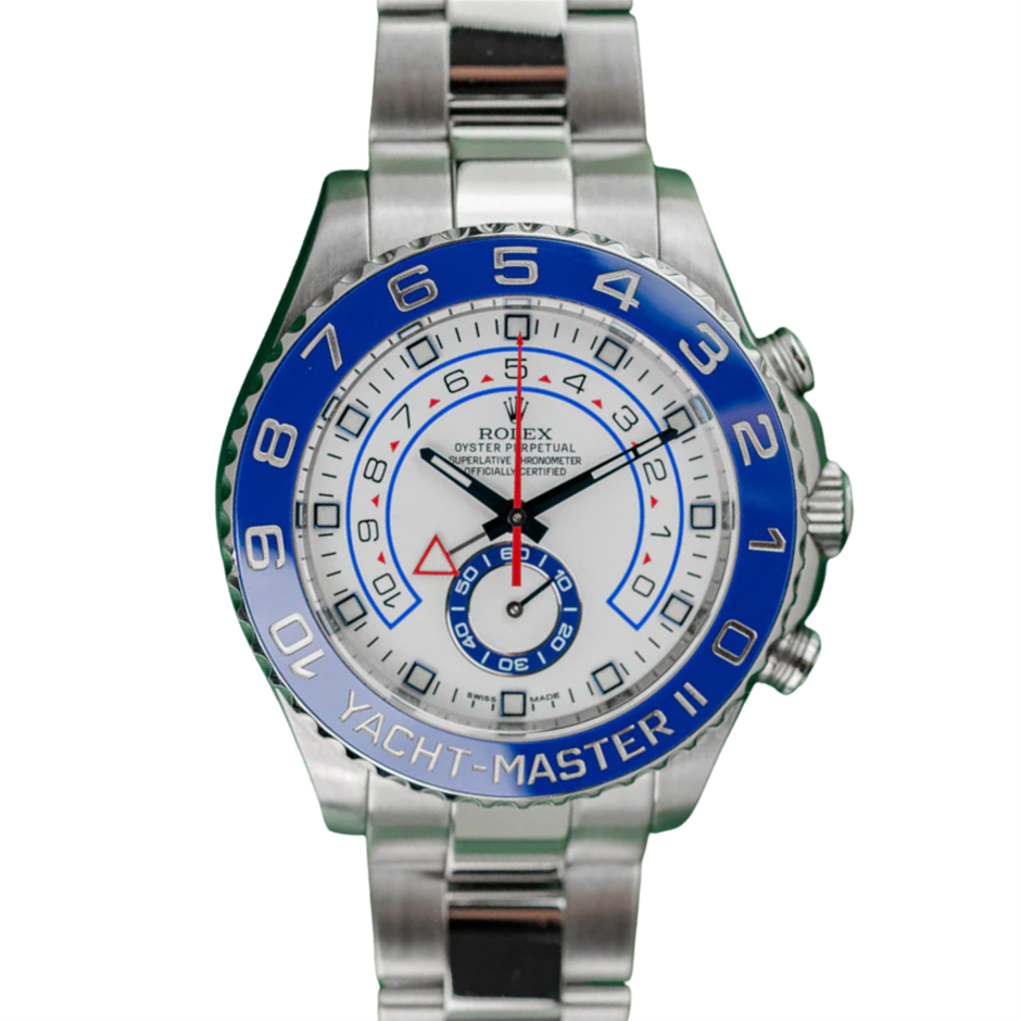 ROLEX YACHT-MASTER II 44MM STAINLESS STEEL 116680 AUTOMATIC BXP & COA