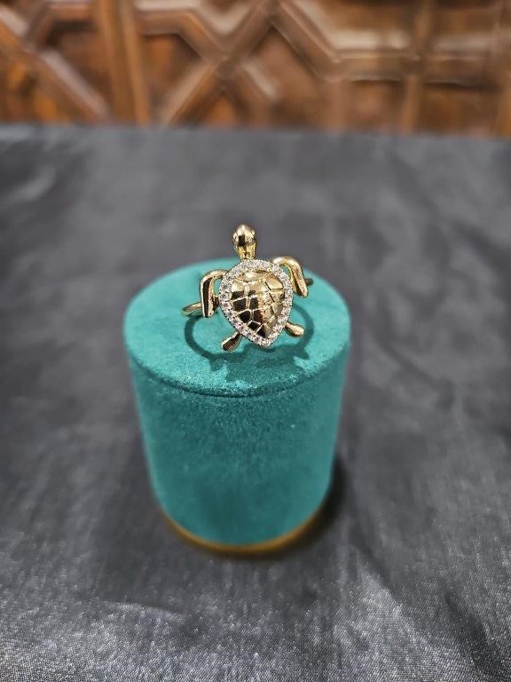 18K/Italy Gold Filled Ring -(stamped 18K/Italy)-Warranty Quality-Bonus Gift
