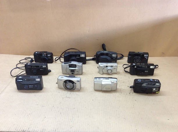 Minolta/Pentax/Nikon/Ricoh AF-77/Olympus/Canon Model Cameras (Lot of 12)