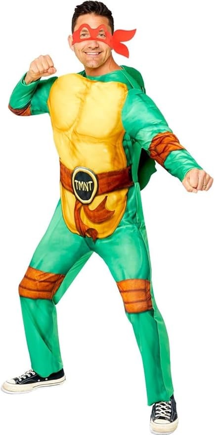 AMSCAN MUTANT Ninja Turtles Teenage Men's Costume, Medium, Chest 42", 99091
