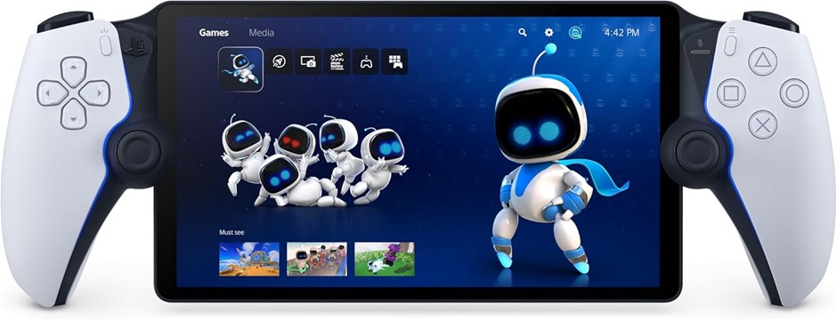 SONY Playstation Portal Remote Player, White, Model 1243094. NB: Damaged Le