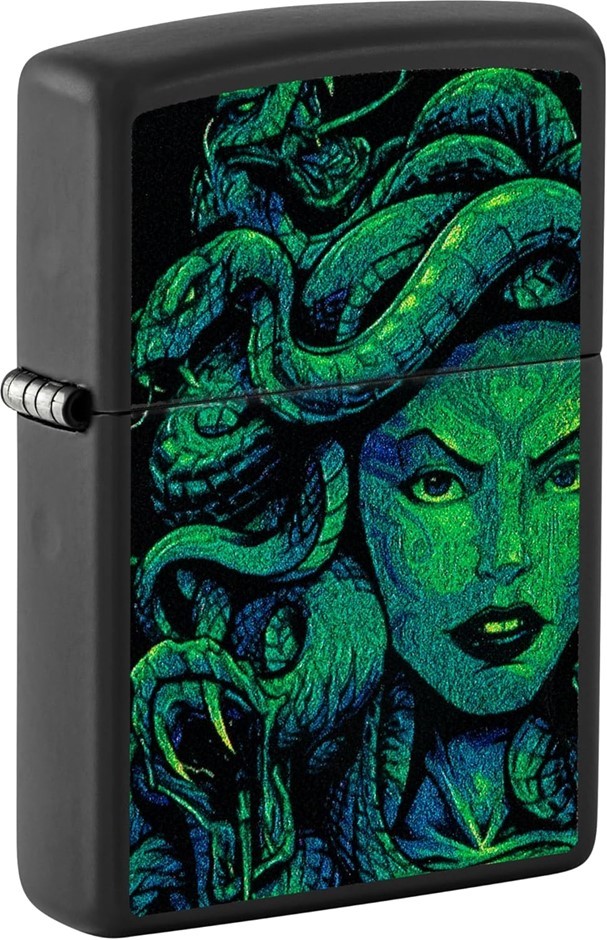 ZIPPO Medusa Design Lighter. NB: Needs Lighter Fluid.