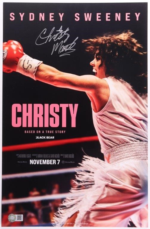 CHRISTY MARTIN SIGNED 'CHRISTY' MOVIE POSTER