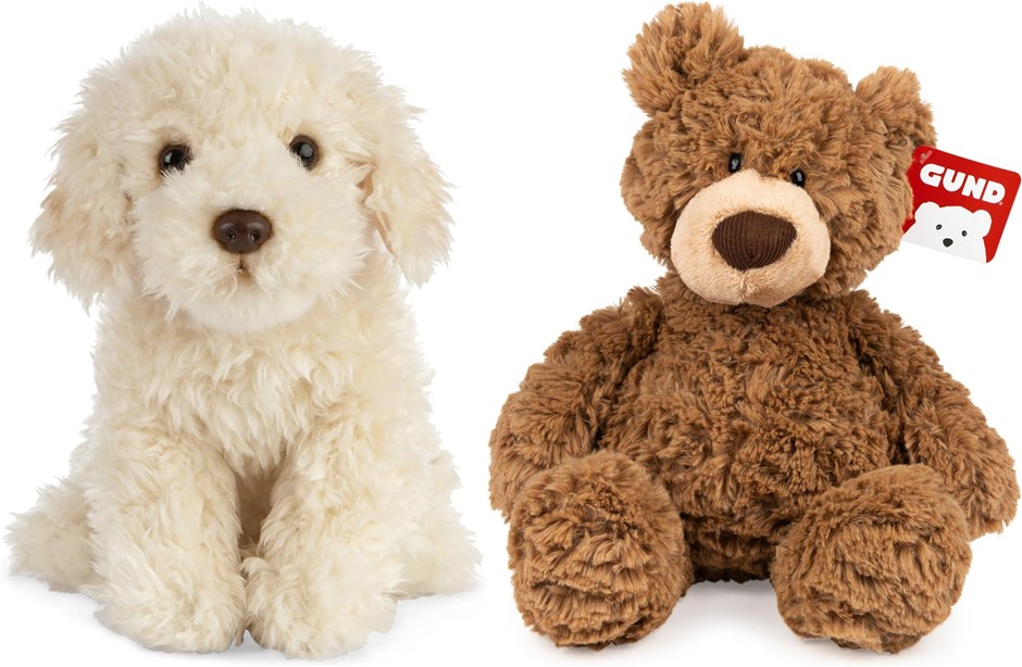 Plush Toy Bundle – Living Nature Educational Labradoodle Plush Toy 20 cm, G