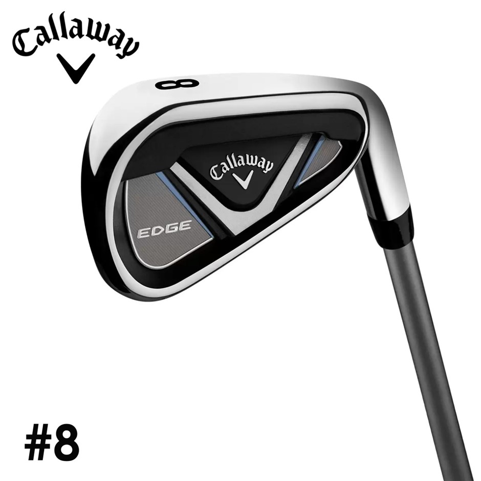 CALLAWAY Edge Men's Piece Right Handed Regular Flex Golf Club, No. 8