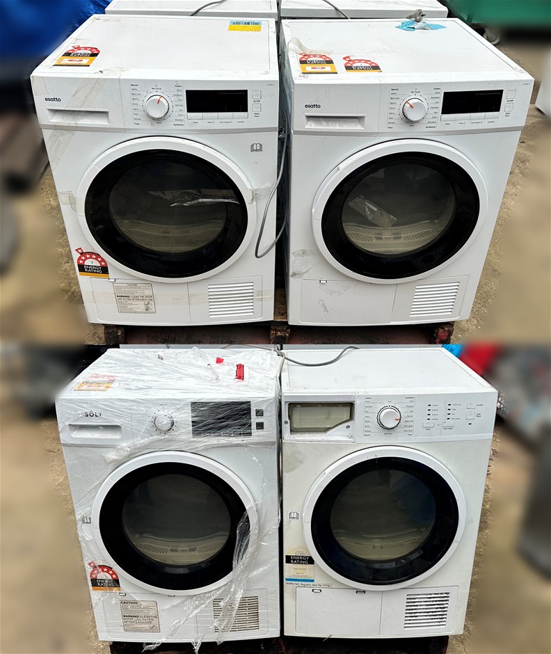 4 x VENTED HEAT PUMP DRYERS NB: in varying conditions Important Notice:<