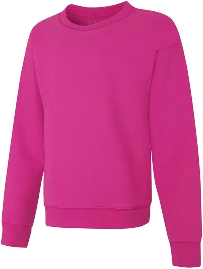 HANES ECOSMART Girls' ComfortSoft EcoSmart Fleece Sweatshirt, Size S, Amara