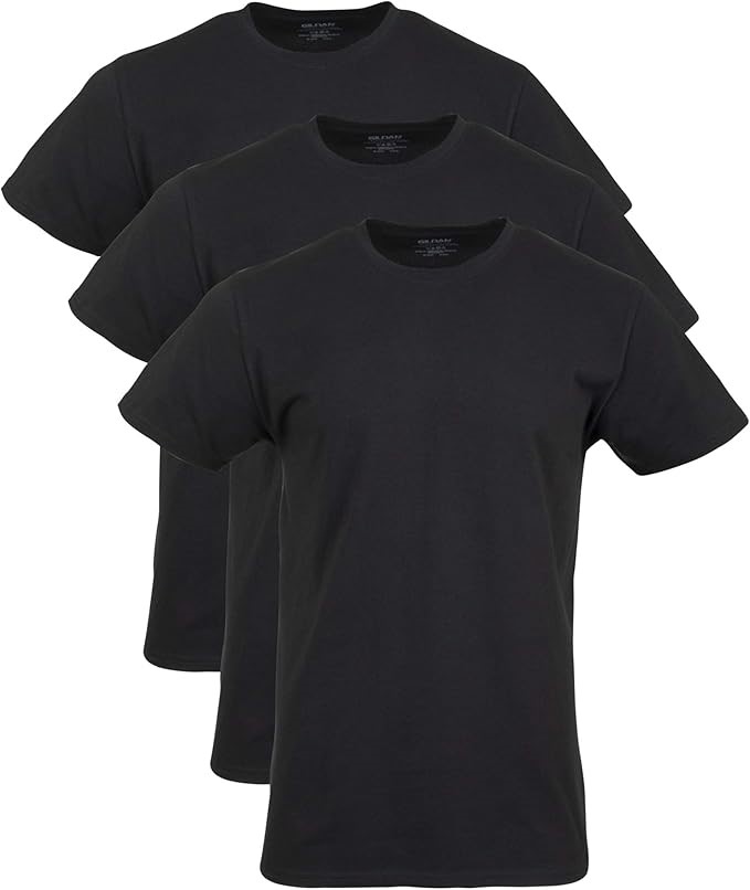 3 Pack x GILDAN Men's Cotton Stretch T-Shirts, Multipack Underwear, Size L,