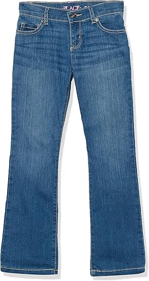 THE CHILDREN'S PLACE Girls Basic Bootcut Jeans, Size 14 Slim, Medium Lara W