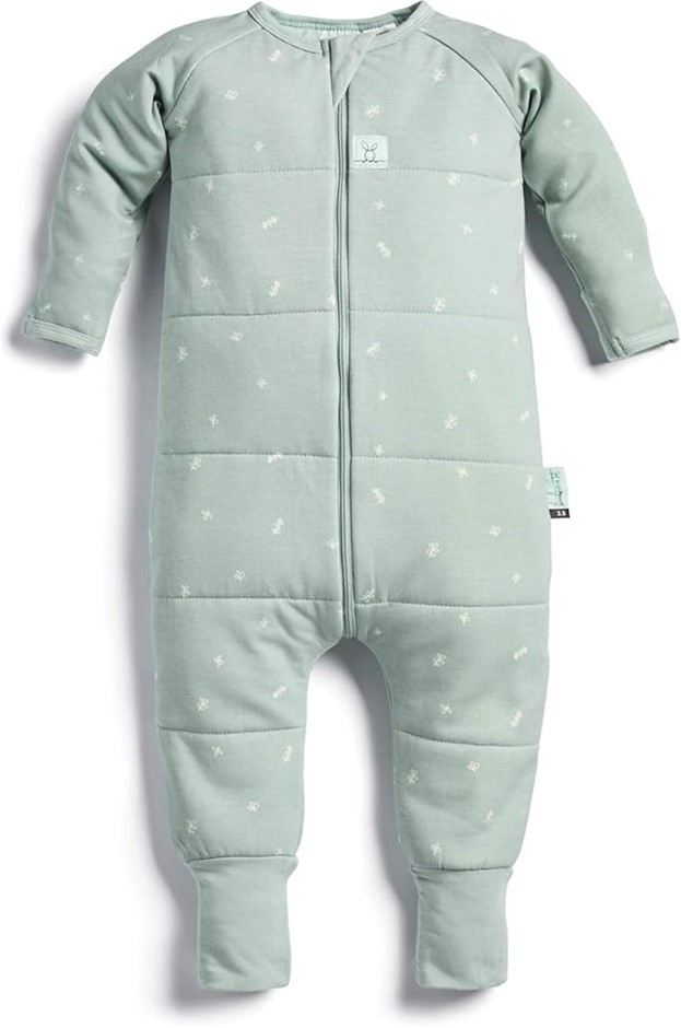 ERGOPOUCH 2.5 TOG Sleep Onesie, 2-3 Years, Sage Print – Organic Cotton Slee