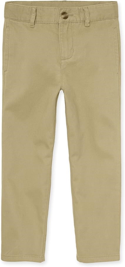 The Children's Place Boys Stretch Chino Pants, Flax, 16 Buyers Note - Disc