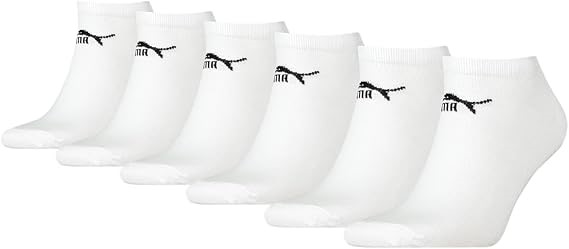 PUMA Unisex Elements Sneaker Socks 6P, White, US 7-9 Buyers Note - Discoun