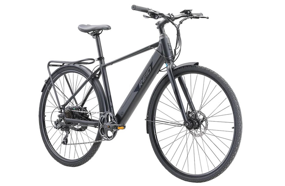 REID Black Top Commuter 1.0 eBike, Small 42cm, Matte Black <b>Important Not